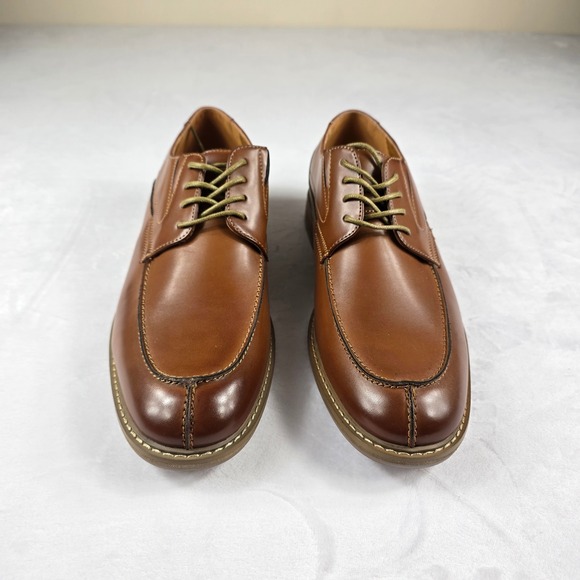 Unlisted Kenneth Cole Kinley Lace Up Brown Mens Dress Shoes Size 9.5 Apron  Toe